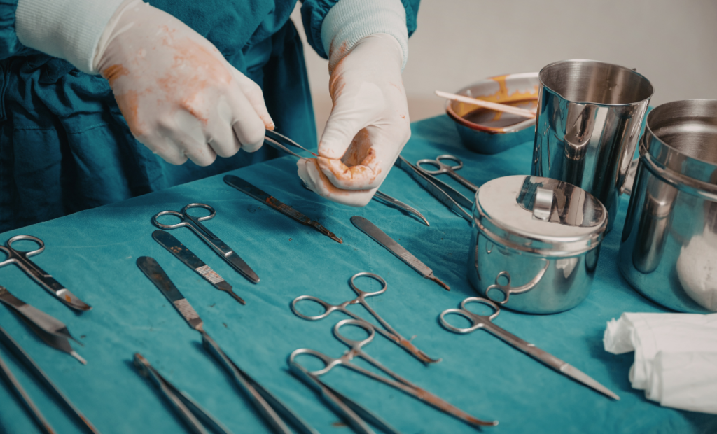 Doctor holding surgical tools representing medical malpractice case and healthcare negligence in Arizona