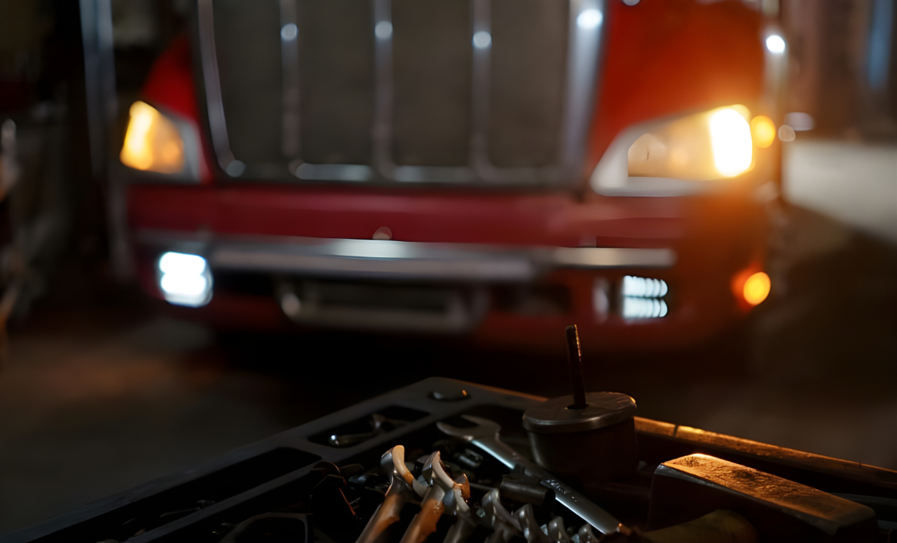 Car and truck accident attorney in Arizona handling collision injury claims with damaged vehicle parts in front of a truck